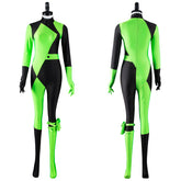 Kim Possible Shego Cosplay Jumpsuit Halloween Karneval Kostüm